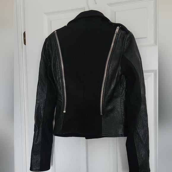 Wool and leather jacket - Picture 2 of 4